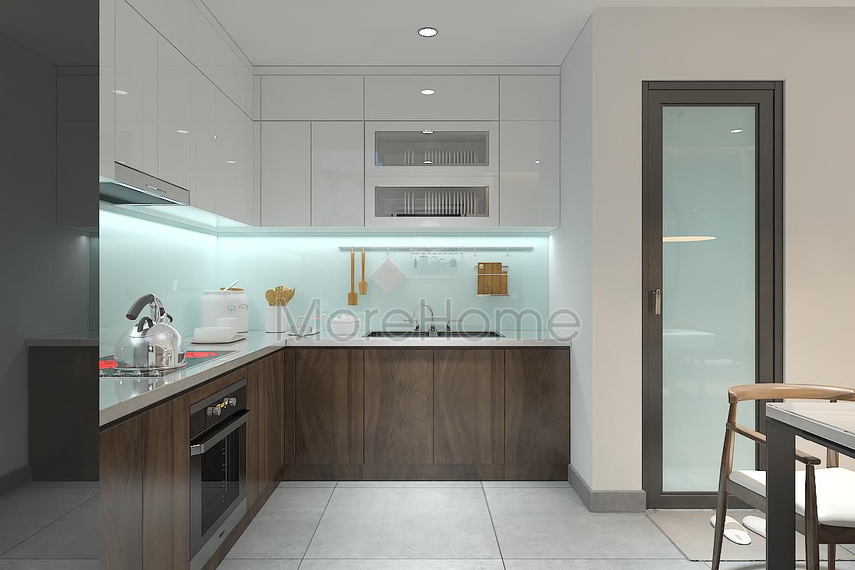 Thiết kế nội thất phòng bếp nhà ống An Dương Tây Hồ 